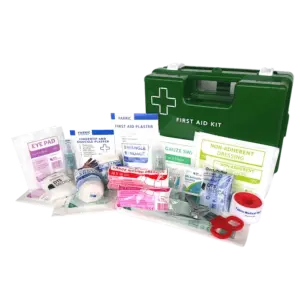 First Aid Kit Work Place 1-25 Person in Plastic Wall Mount box