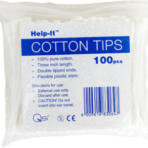 Cotton Tip Applicators Pack of 100 (Plastic stem)