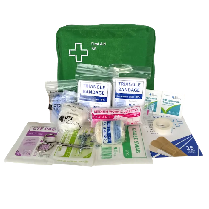 First aid Kit Lone Worker / Vehicle, Economy in Soft Pouch