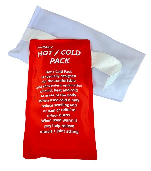 Large Reusable Gel Filled Hot & Cold Pack, Nylon Outer c/w Protection Cover Single