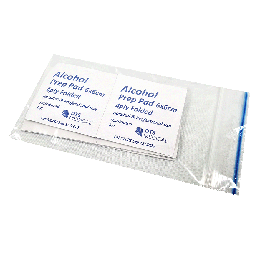 Alcohol Prep Pads 70% Alcohol 6cm x 6cm Folded Wipe box of 200 - Image 3