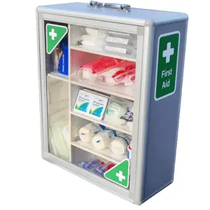 First Aid Plastic Cabinet X large Clear Front Wall Mountable Empty